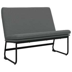 vidaXL sols, tum&scaron;i pelēks, 100x75x76 cm, audums