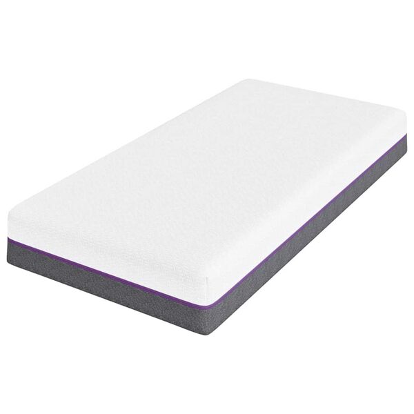 vidaXL Matracis Balts un pelēks 80 x 160 cm Atmiņas putas
