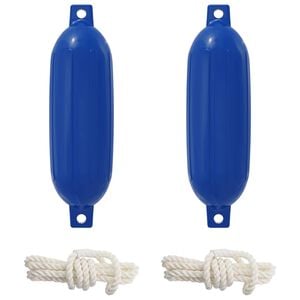 vidaXL Laivu fenderi 2 gab. &Oslash; 11 x 40 cm Zila PVC
