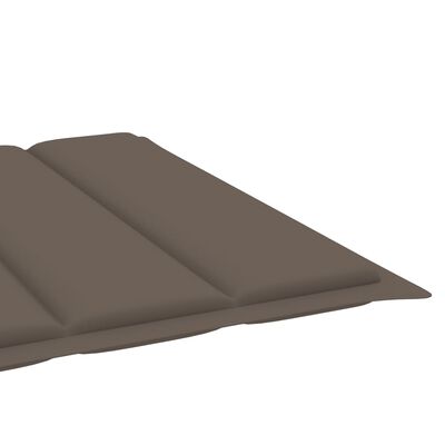 vidaXL divvietīgs sauļošanās zvilnis ar matraci, akācija, tērauds