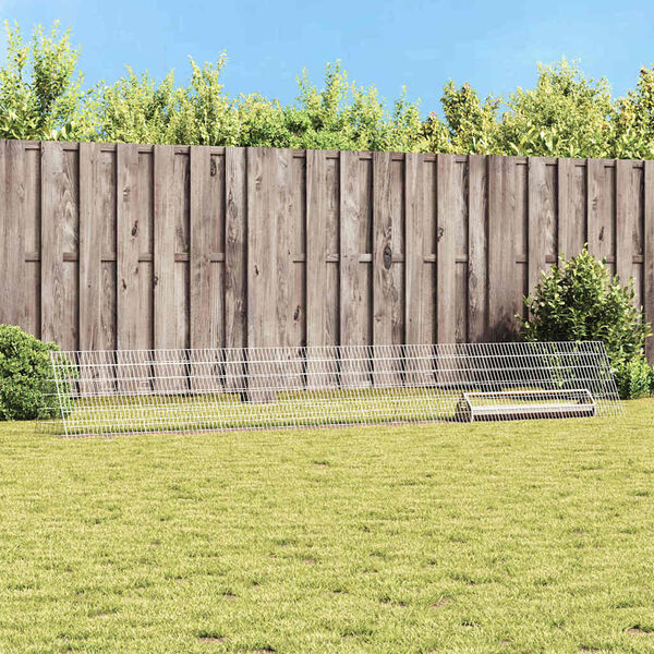 vidaXL Vistu būris Sudraba 430 x 55 x 55 cm Cinkots tērauds