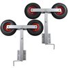 vidaXL Laivas piekabes dubultriteņu atbalsta komplekts, 2 gb., 59-84 cm