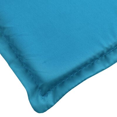 vidaXL sauļošanās krēsla matracis, 200x60x3 cm, audums, zils