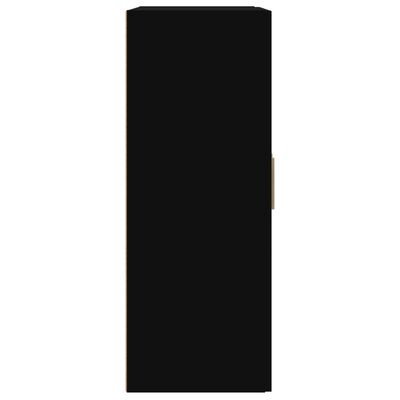 vidaXL sienas skapītis, melns, 69,5x32,5x90 cm, inženierijas koks
