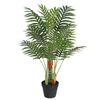vidaXL mākslīgā palma ar 3 stumbriem, 85 cm, zaļa, PP