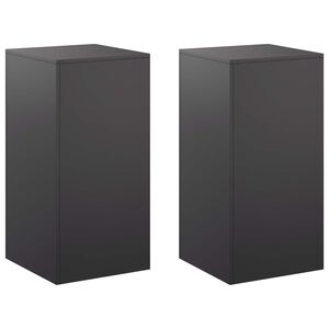 vidaXL Augu statīvs 2 pcs Melns 40 x 40 x 80 cm Tērauds