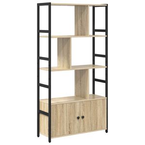 vidaXL Grāmatu plaukts 80 x 30 x 155,5 cm Inženierijas koks