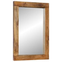 vidaXL spogulis, 70x50 cm, mango masīvkok un stikls