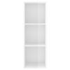 vidaXL sienas TV skapītis spīdīgi balts 37x37x107 cm inženierijas koks