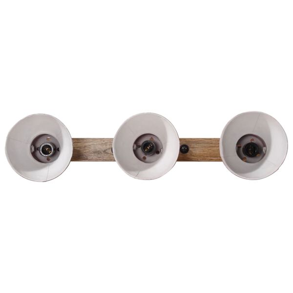 vidaXL sienas lampa, 25 W, bružāti sarkana, 65x25 cm E27