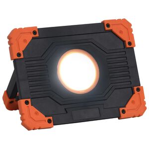 vidaXL LED prožektors, pārnēsājams, ABS 10 W, vēsi balta gaisma