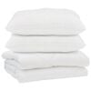 vidaXL Sega ar spilvenu 3 pcs Balts Mikro&scaron;ķiedra