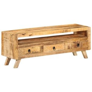 vidaXL TV skapītis, 110x30x40 cm, mango masīvkoks