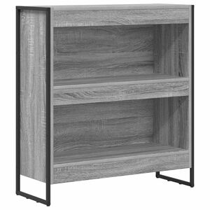 vidaXL Grāmatplaukts 80 x 30 x 86,5 cm Inženierijas koks Pelēks Sonoma