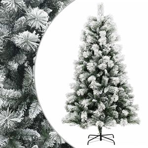 vidaXL Mākslīgā Saliekamā Ziemassvētku Egle 150 cm PVC un metāls