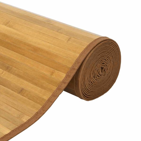 vidaXL paklājs, taisnstūra forma, dabīga krāsa, 80x200 cm, bambuss