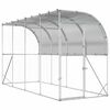 vidaXL Pret sienu vistas būris Sudraba 600 x 150 x 215 cm