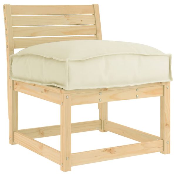 vidaXL Spilvens Krēmkrāsa 60 x 40 x 8 cm Oksforda audums