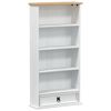 vidaXL CD skapītis Balts 52 x 17.5 x 103 cm Ciets priedes koks