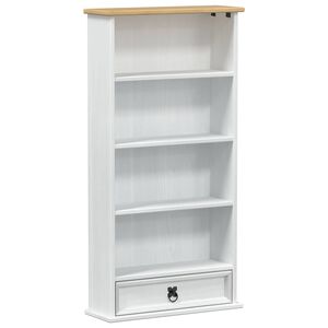 vidaXL CD skapītis Balts 52 x 17.5 x 103 cm Ciets priedes koks