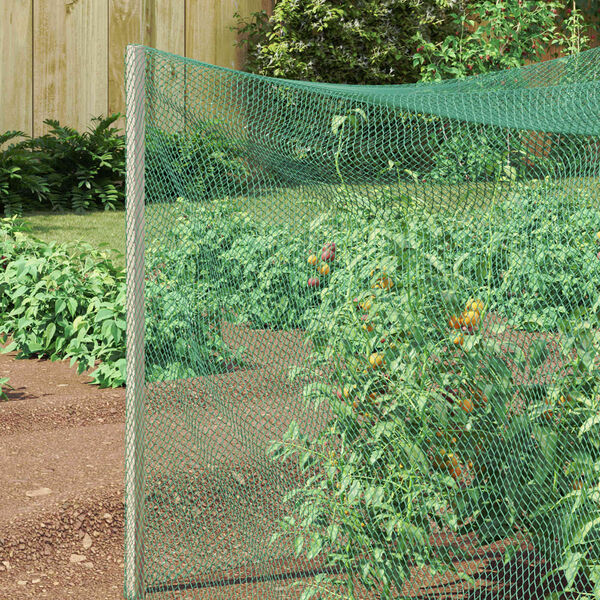 vidaXL Putnu aizsardzības tīkls Zaļa 4 x 25 m Polietilēns