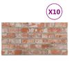 vidaXL Sienas paneļi 10 pcs Oranža 100 x 50 cm EPS putas