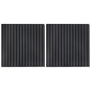 vidaXL Sienas paneļi 2 pcs Antracīta 60,5 x 60 cm