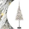 vidaXL Ziemassvētku eglīte su 150 LED Balts 120 cm PE un tērauds