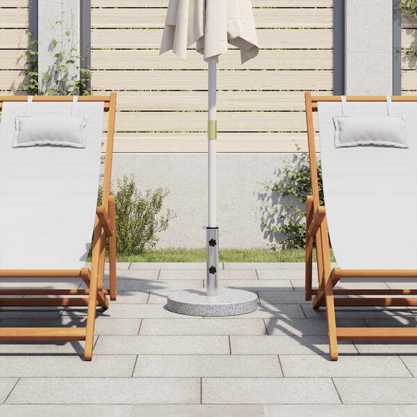 vidaXL saulessarga pamatne, apaļa, 20 kg, granīts