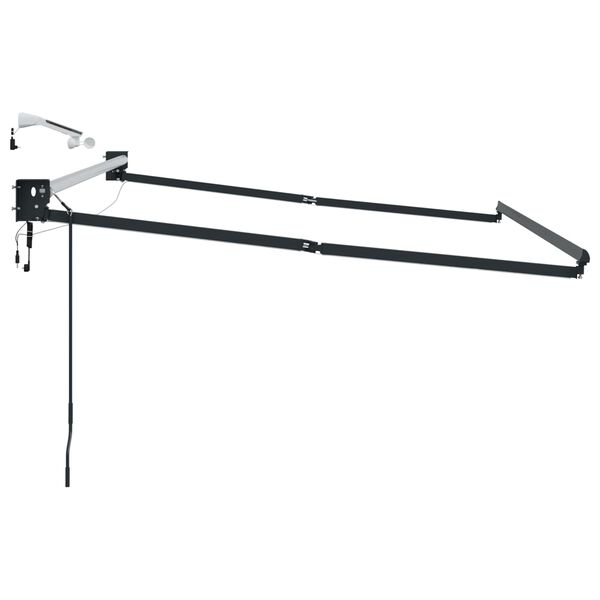 vidaXL Elektriskā izvelkamā nojumes rāmja Antracīts 2,5 x 2 m