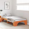 vidaXL Gultas rāmis Vaks brūns 75 x 190 cm Ciets priedes koks
