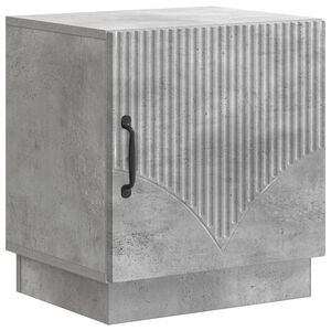 vidaXL Naktsgaldiņ&scaron; Betona pelēks 43 x 34,5 x 47 cm Inženierijas koks
