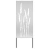 vidaXL Dārza privātuma ekrāns Sudraba 50 x 140 cm Cinkots tērauds