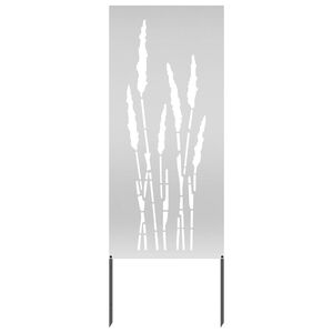 vidaXL Dārza privātuma ekrāns Sudraba 50 x 140 cm Cinkots tērauds