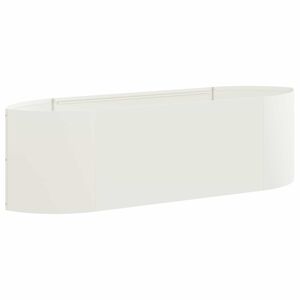 vidaXL Paaugstināta dārza gulta Balts 140 x 40 x 40 cm Tērauds