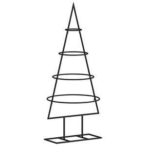 vidaXL Ziemassvētku eglīte, metāls, melna, 60 cm
