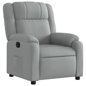 vidaXL atpūtas krēsls, gai&scaron;i pelēks audums