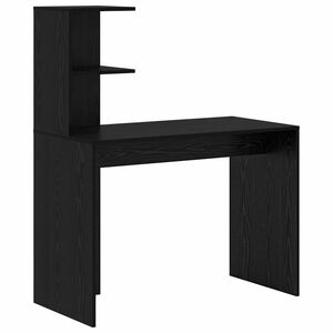 vidaXL Galds Melns ozolkoks 102 x 50 x 124 cm Inženierijas koks