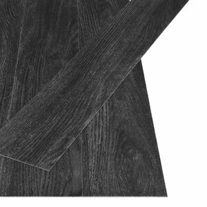 vidaXL Pa&scaron;līmējo&scaron;s grīdas dēlis Daba 32 pcs Antracīts 4,46 m&sup2; PVC