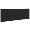 vidaXL Gultas galvas balsts Melns ozolkoks 160 x 1.5 x 80.5 cm
