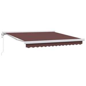 vidaXL izvelkama markīze, automātiska, 300x250 cm, brūns