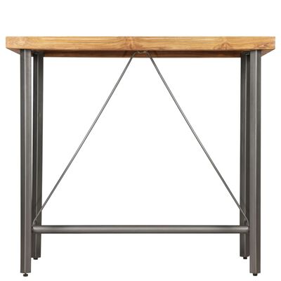 vidaXL bāra galds, 120x58x106 cm, pārstrādāts masīvs tīkkoks