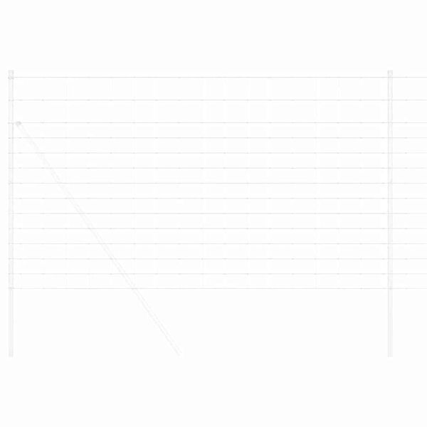 vidaXL Lauku žogs Sudraba 25 x 1,4 m Cinkots tērauds