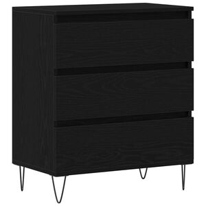 vidaXL Puse Melns ozolkoks 60 x 35 x 70 cm Inženierijas koks