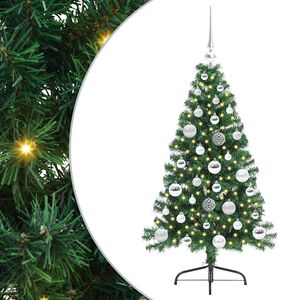 vidaXL Mākslīgais LED Ziemassvētku eglīte su 150 LED Zaļa 120 cm PVC