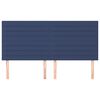 vidaXL galvgalis, zils, 200x5x118/128 cm, audums
