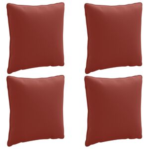 vidaXL Muguras spilvens PUTTEN 4 gab. 100% poliesters Sarkana