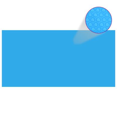 vidaXL baseina pārklājs, 1200x600 cm, taisnstūra, PE, zils