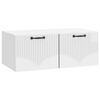 vidaXL Sienā piestiprināms TV skapis Spīdīgi balts 78,5 x 41 x 30 cm