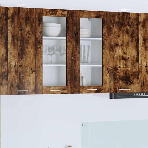 vidaXL Piekarams skapītis ar uzglabā&scaron;anu Dūmaka ozols 80 x 31 x 80 cm